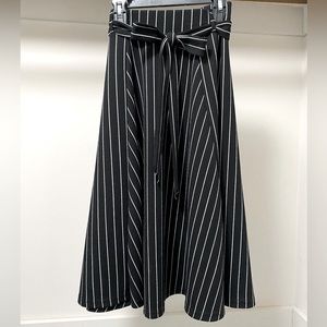 Midi skater striped skirt, size small